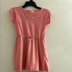 🌺 Pink Lace-Trimmed Dress Big Girls Size 5-6. Crazy 8 Brand.